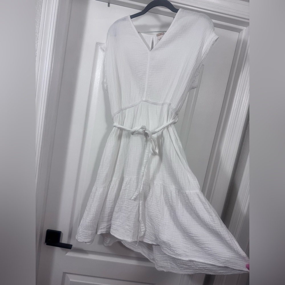 Magaschoni White V-Neck Dress - Picture 4 of 10